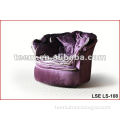 2012 Hot Sale flower shape swivel wicker chair LS-108